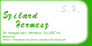 szilard hermesz business card